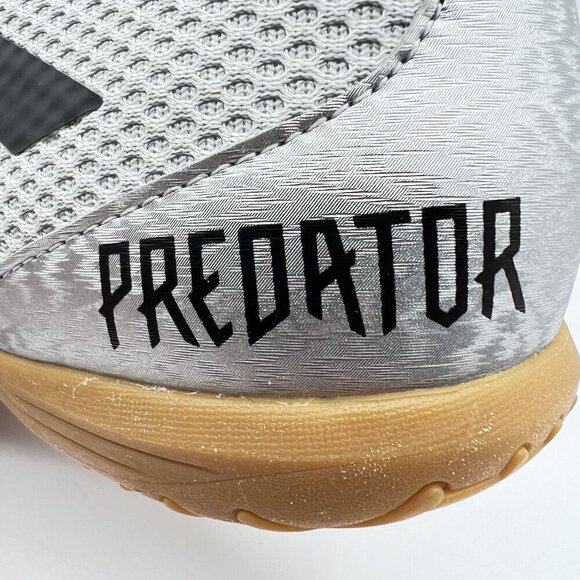 adidas Predator 19.4 Sala J Indoor Soccer Shoes men 8.5 Metallic Silver Black - Picture 6 of 16